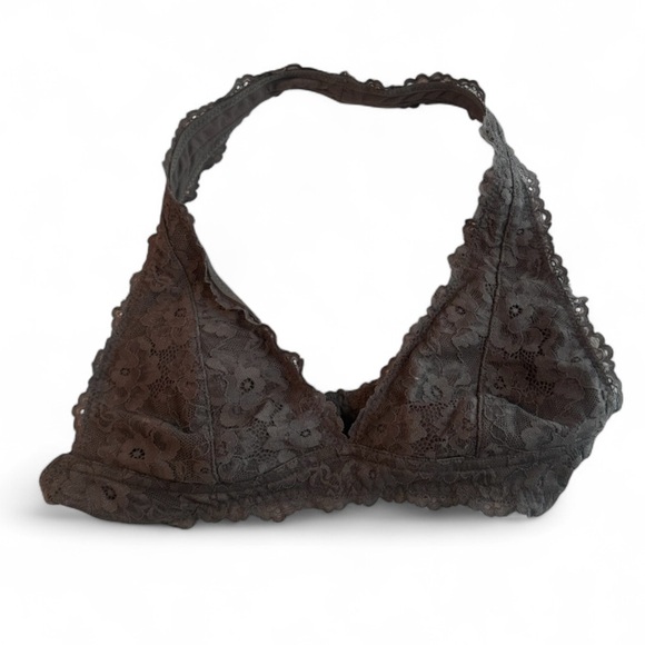 Lace Bralette in Dark Grey - Picture 1 of 2